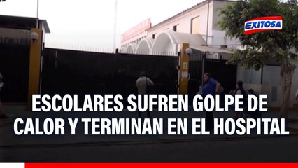 Puente Piedra: Escolares sufren golpe de calor durante formación y terminan en el hospital
