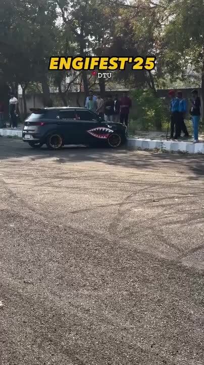 Car Loses Control While Drifting and Crashes Into Wall in Front of Spectators