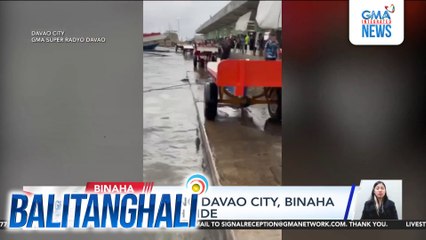 Ilang panig ng Davao City, binaha dahil sa high tide | Balitanghali