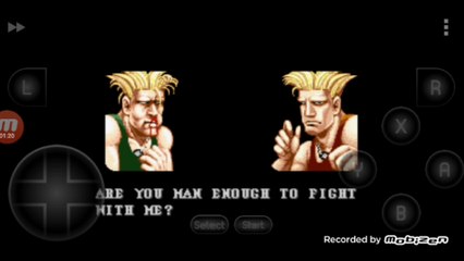 Street Fighter II Turbo: Hyper Fighting Guile vs Guile Guile é derrotado por Guile clone