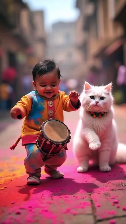 Cat dancing video