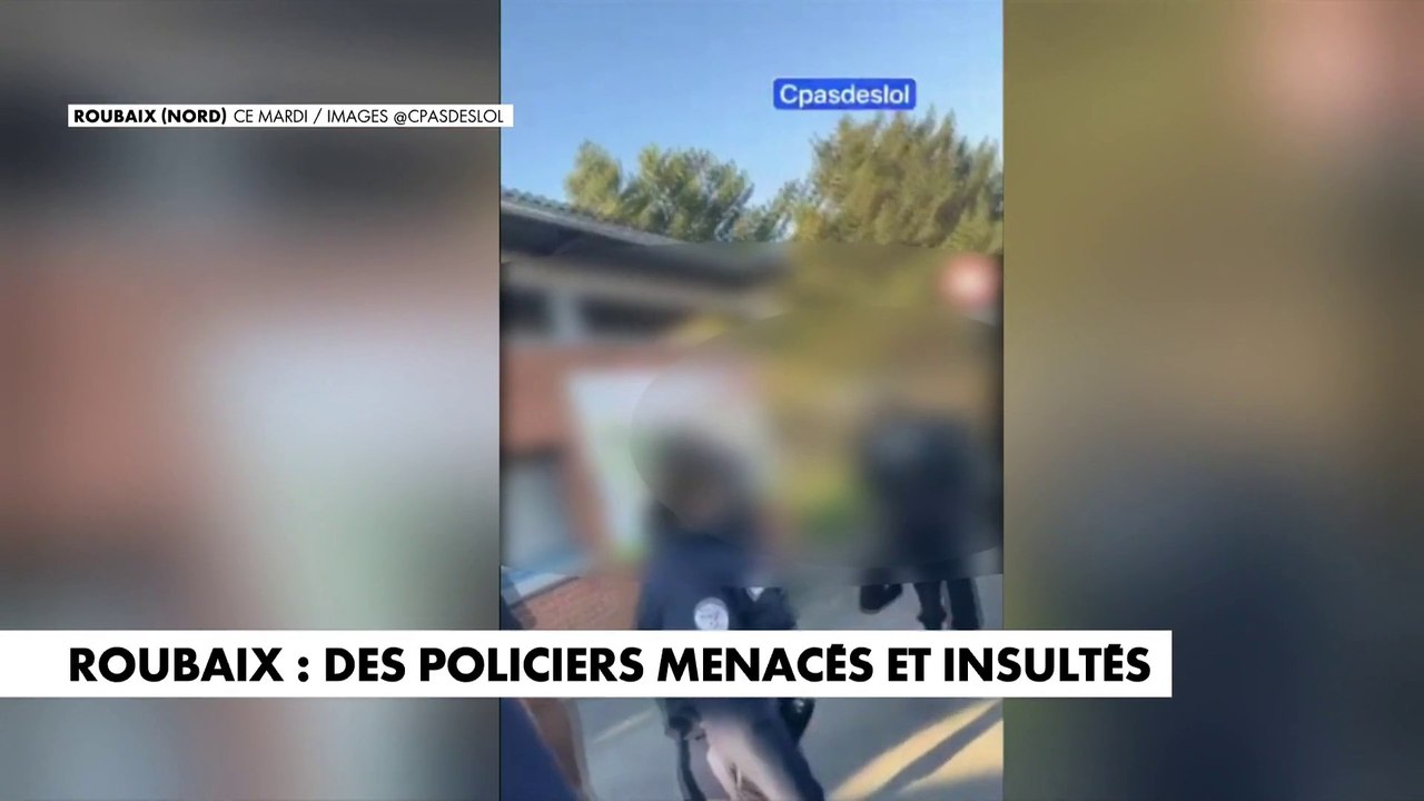 Roubaix : des policiers menacés et insultés