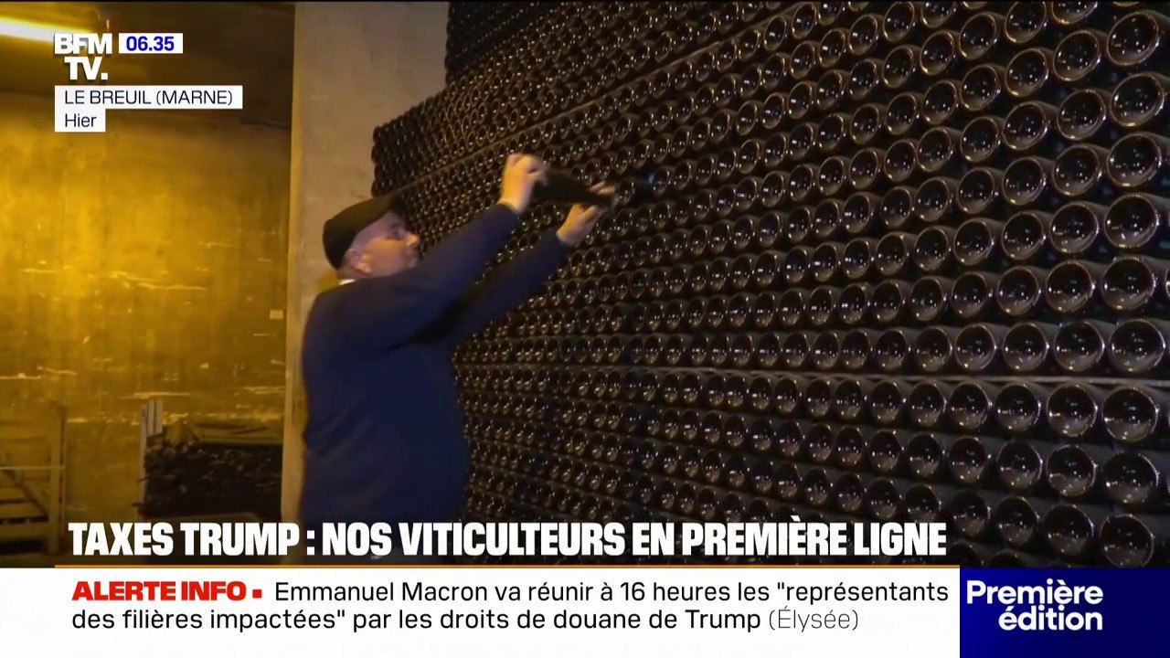 Droits de douane américains: les viticulteurs craignent une chute des ventes d'au moins 20%