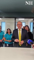 Rising Tide protesters hijack Prime Minister Anthony Albanese's press conference at Maitland