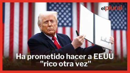 Trump anuncia aranceles del 20% a la Unión Europea: "Estados Unidos ha sido estafado"