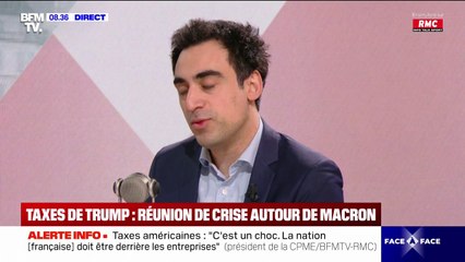 Taxes américaines: "On va avoir des impacts sur les prix", déplore le président de la CPME