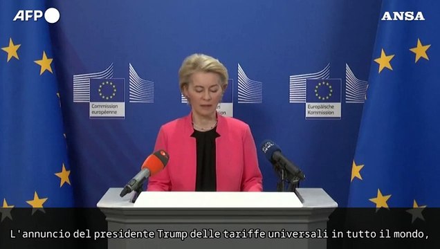 Dazi, von der Leyen: Un duro colpo per l'economia mondiale