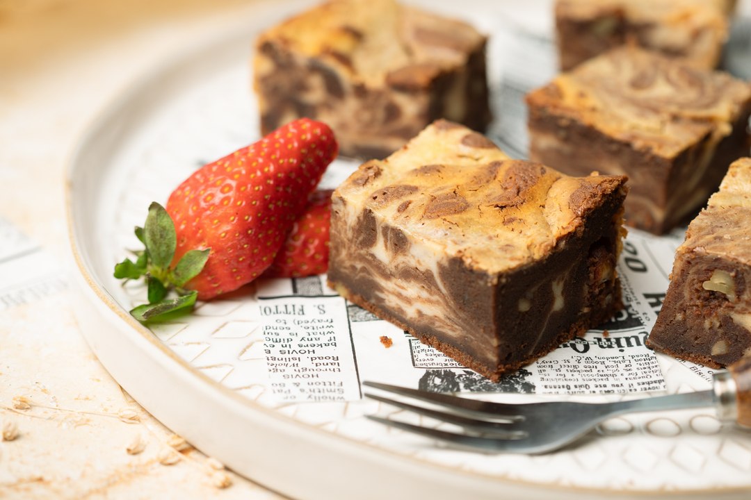 Brownie cheesecake