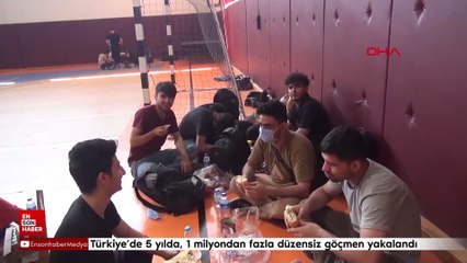 Türkiye'de 5 yılda, 1 milyondan fazla düzensiz göçmen yakalandı