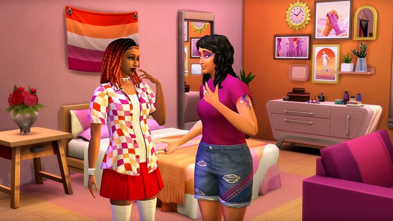 Flaggen, Schminke, Tattoos und alles kostenlos: Die Sims 4 überrascht mit einem großen Pride-Update
