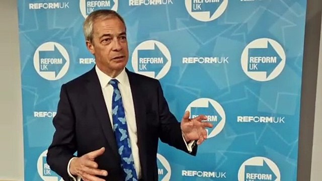 Nigel Farage Reform UK Leader in Kettering