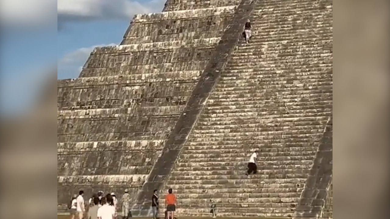Tourist nach Besteigung eines alten Maya-Tempels in Mexiko verhaftet