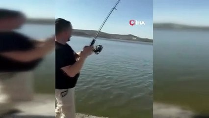 Bursa\'da balıkçının oltasına takıldı! Tam 7 kilo ağırlığında...