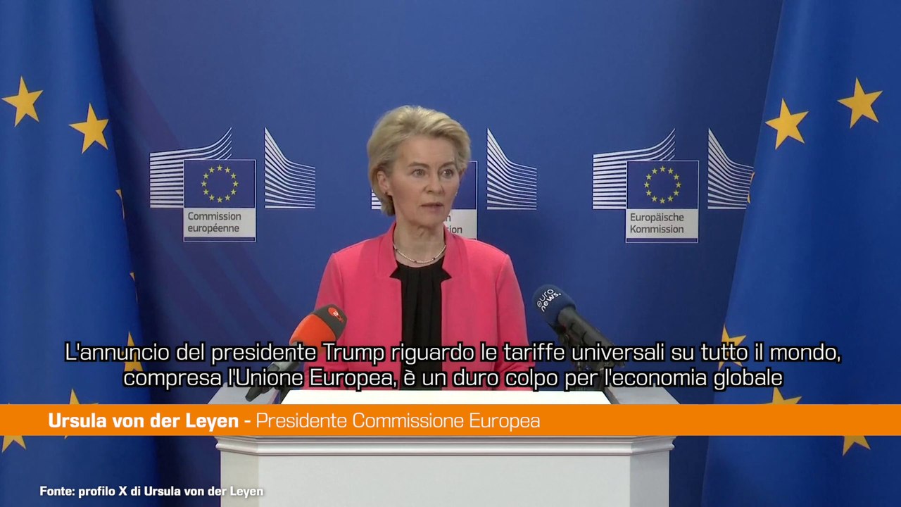 Dazi Usa, Von der Leyen "Pronti a negoziare ma anche a reagire"