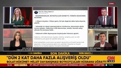SON DAKİKA | Bakan Bolat: Halkımız boykotçuları boykot etmiştir