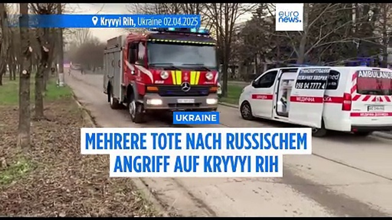 Mehrere Tote bei russischen Angriffen auf die ukrainische Stadt Kryvyj Rih