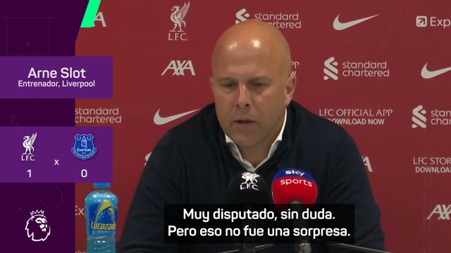 Arne Slot, exultante tras ganar al Everton: Fue muy disputado, no fue una sorpresa