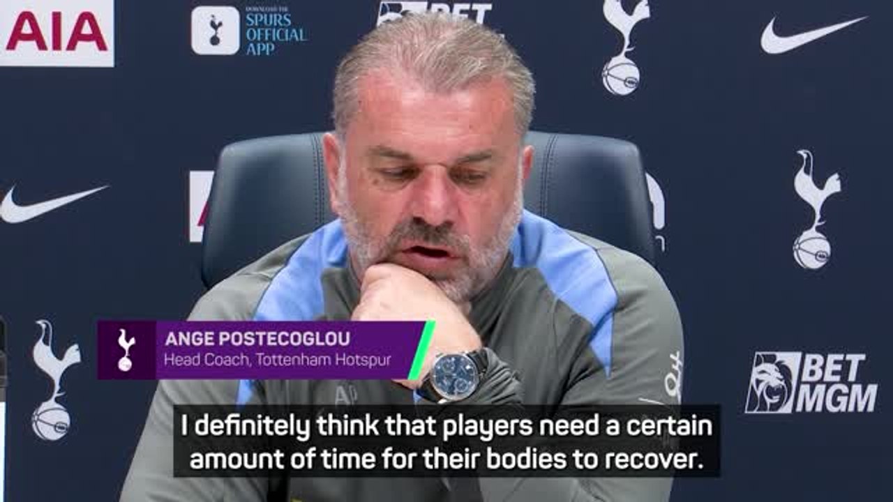 Postecoglou calls for Premier League scheduling changes