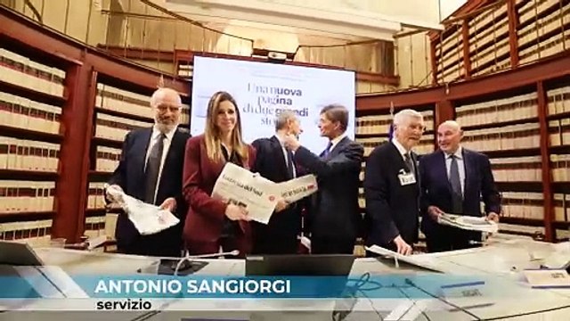 Il restyling grafico di Gazzetta del Sud e del Giornale di Sicilia illustrato ieri a Roma alla Camera dei deputati