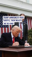 Trump announces huge tariffs, then insists ‘we’re kind’