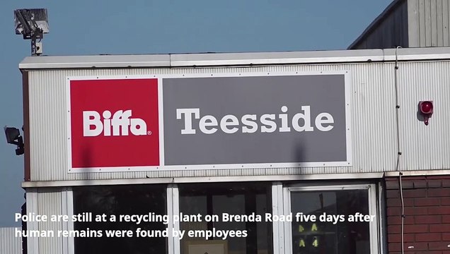 Police remain at Hartlepool recycling plant after human bones found