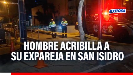 San Isidro: Hombre acribilla a su expareja tras salir del trabajo e intenta quitarse la vida