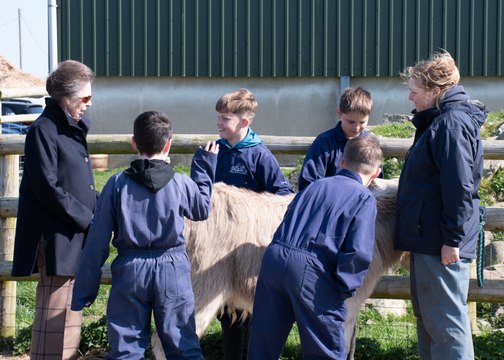 Pembroke Dock pupils enjoy farm stay with special Royal visitor