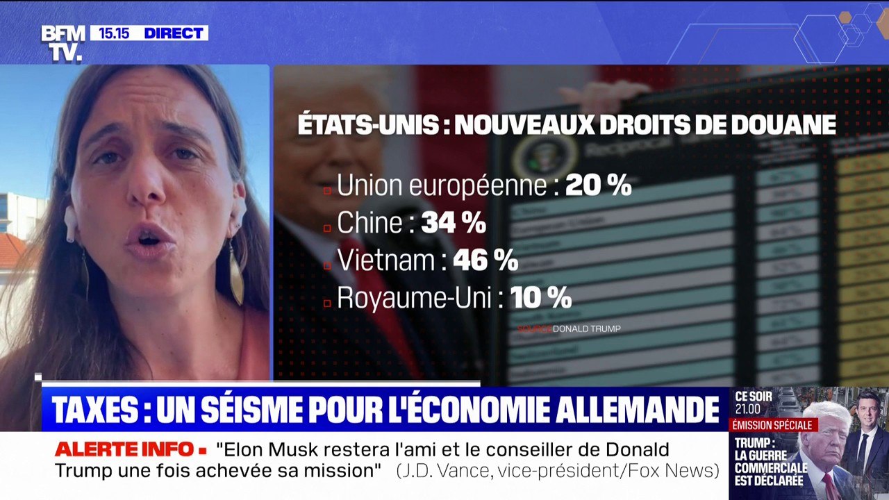 Droits de douane de Donald Trump: le choc en Allemagne dont les États-Unis sont le premier partenaire commercial