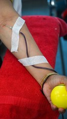 Patricia Fernández explica los beneficios de donar sangre con frecuencia