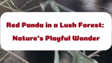 Red Panda in a Lush Forest_ Nature's Playful Wonder