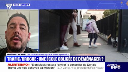 École près d'un point de deal à Saint-Ouen: "C'est un recul de l'État", estime Grégory Goupil du syndicat Alliance police 93