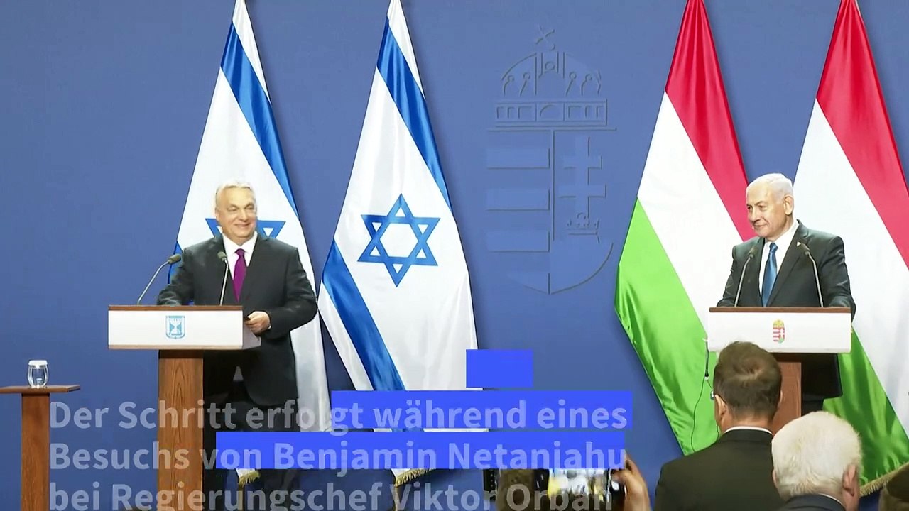 Netanjahu bezeichnet Rückzug Ungarns aus IStGH als 'mutig'