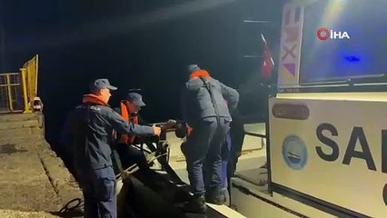 Bozcaada açıklarında ticari gemide spiral makinesinden kopan parça ile yüzünden yaralanan mürettebatın tıbbi tahliyesi gerçekleştirildi