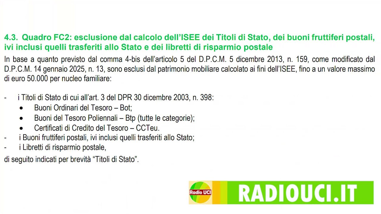 Nuove regole ISEE 2025 per escludere i TITOLI DI STATO fino a 50 mila euro al via da APRILE