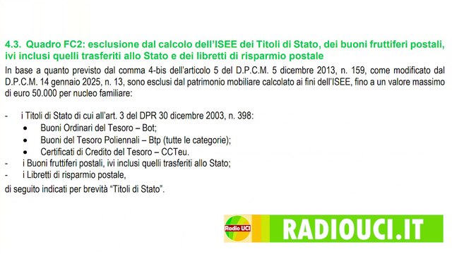 Nuove regole ISEE 2025 per escludere i TITOLI DI STATO fino a 50 mila euro al via da APRILE