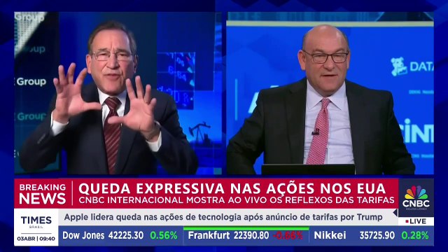 Tarifas de Trump derrubam ações nos EUA e acendem alerta global | CNBC BREAKING