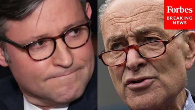 Chuck Schumer, Speaker Johnson React To Trump's 'Liberation Day' Tariffs
