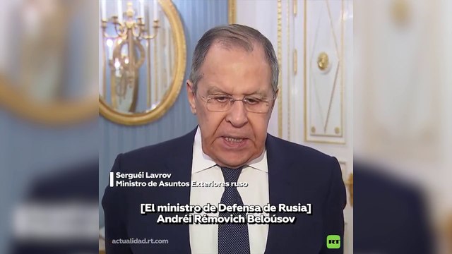 Serguéi Lavrov afirmó Rusia acata rigurosamente la moratoria de ataques a la infraestructura energética de Ucrania
