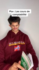 Les cours de comptabilité 🤣