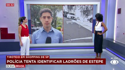 Ladrões de estepe fazem tiroteio no estacionamento de shopping em SP