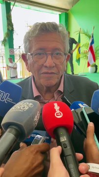 Governador de Goiás, Ronaldo Caiado, chega à Casa do Comércio acompanhado do prefeito Bruno Reis