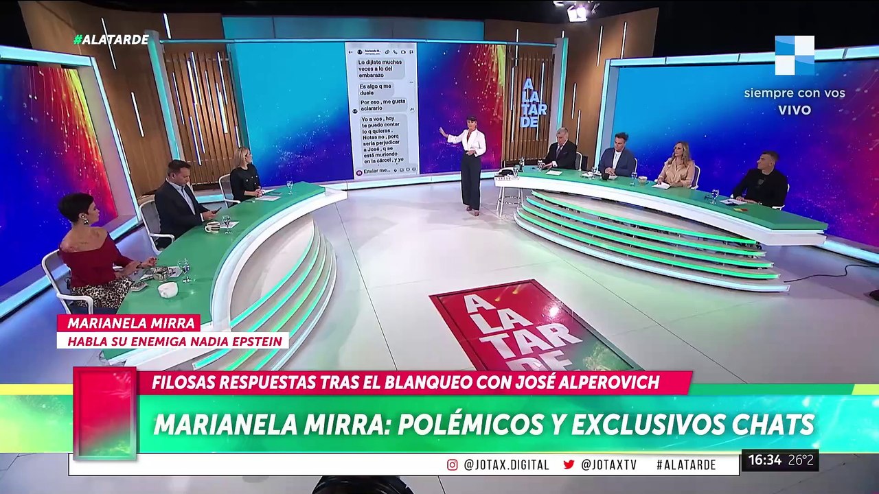 CHATS POLÉMICOS Y EXCLUSIVOS DE MARIANELA MIRRA Y JOSÉ ALPEROVICH: ROMANCE OCULTO DE 20 AÑOS