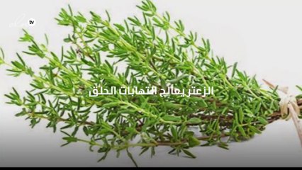 الزعتر يعالج التهابات الحلق