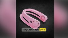 Bladeless Rechargeable Neck Fan – Stay Cool in Style