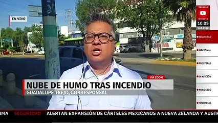 Nube de humo por incendio afecta a más de 10 colonias de Pachuca