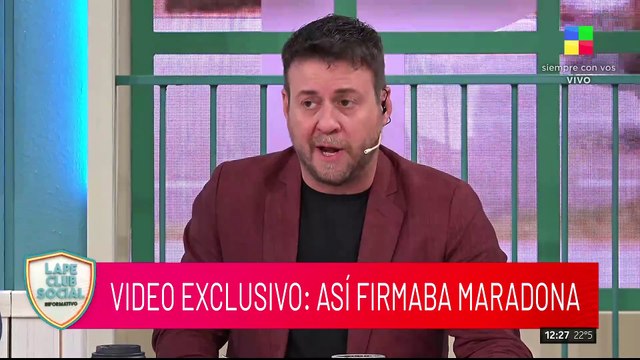 Se conoció un dramático video de Diego Maradona firmando su contrato con Matías Morla y será clave en la causa