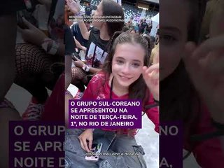 Bruno Gagliasso e Gio Ewbank realizam sonho da filha e vão a show de k-pop na pista no RJ #shorts
