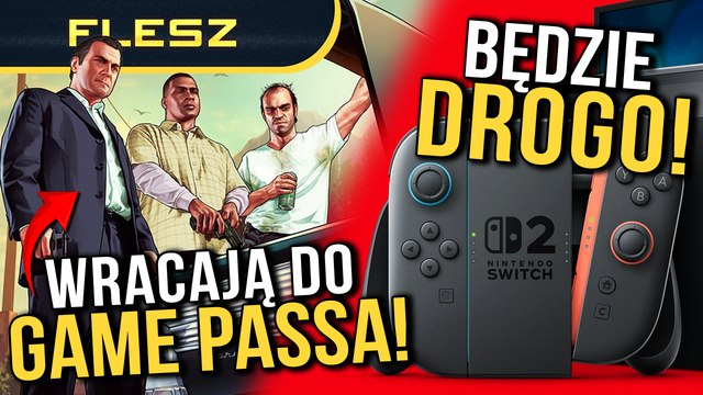 Drogie gry na Switcha 2! GTA V w Game Passie! FLESZ - 3 kwietnia 2025