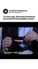13 years ago, Samsung introduced the world's first bendable screen!