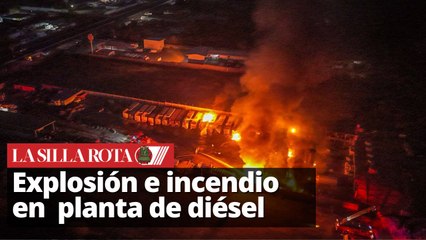 Voraz incendio consume taller y planta de diésel en Culiacán